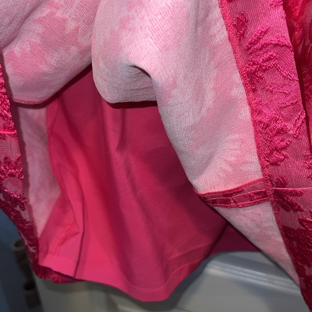 W by Worth Pink Floral Jacquard Dress - Picture 6 of 7